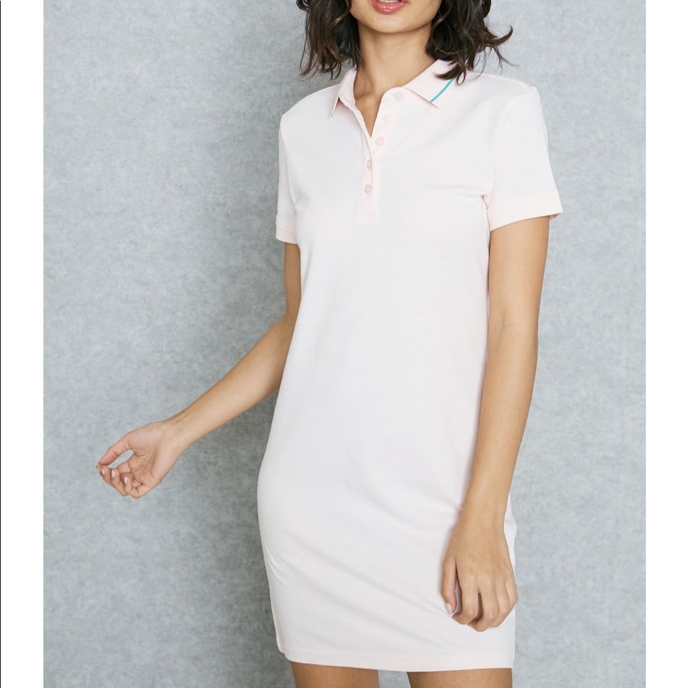 light pink jacquelined yong pink polo dress